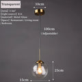 Nordic Glass Pendant Light – Minimalist LED Chandelier for Living & Dining Spaces