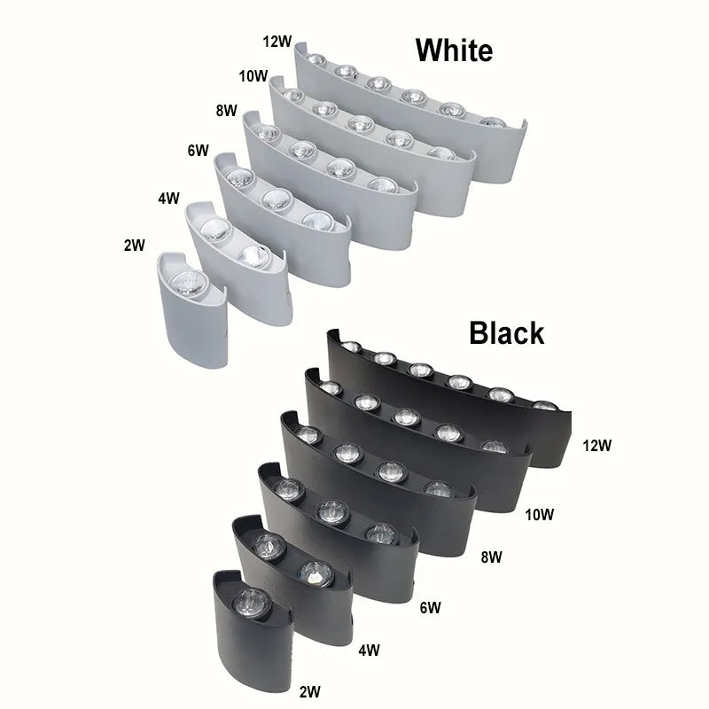 Modern LED Wall Sconce – Up & Down Light for Living Room, Bedroom & Bathroom