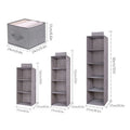 Portable Wardrobe Hanging Storage Bag Drawer Style Washable Wardrobe Organizer Box