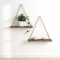 Dark Wood Rope Shelf Realistic